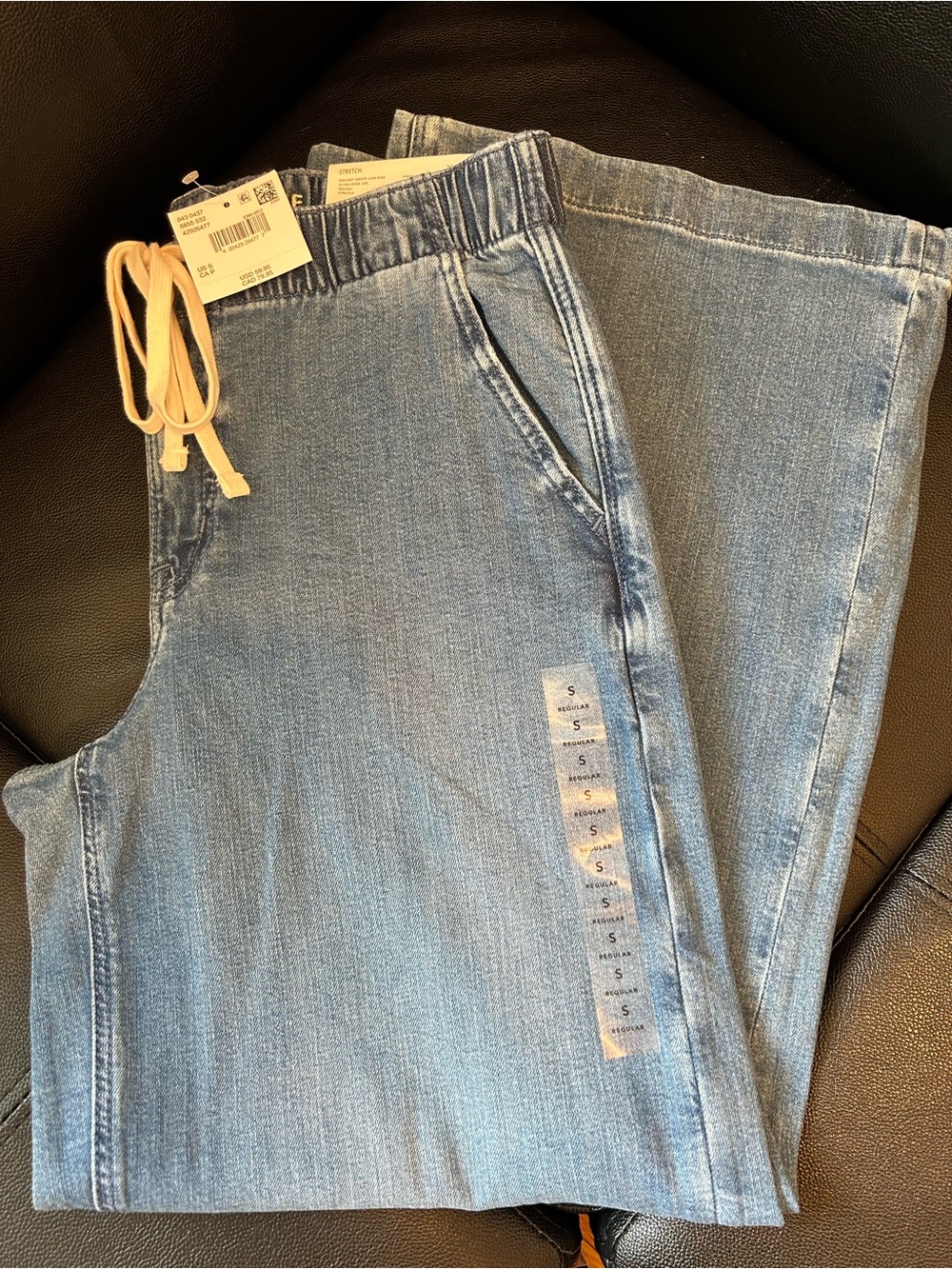 American Eagle Dreamy Drape Low-Rise Ultra Wide Leg Pants